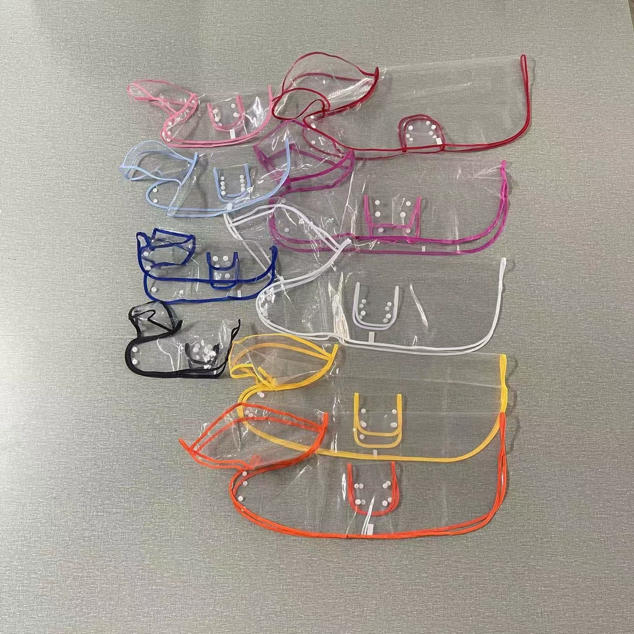 Transparent Hooded Dog Raincoat