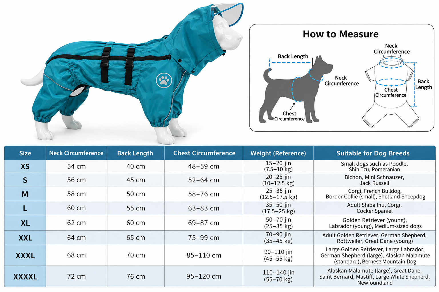 Warm Fleece Dog Snow Jacket – Adjustable Winter Coat for Small to Large Dogs