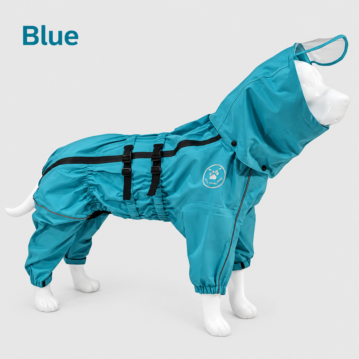 Full-Body Hooded Dog Raincoat – Waterproof Adjustable Pet Jumpsuit for Outdoor Walks - Image 6