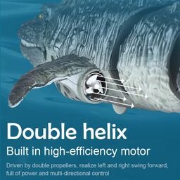 2.4GHz RC Crocodile Remote Control Boat Toy
